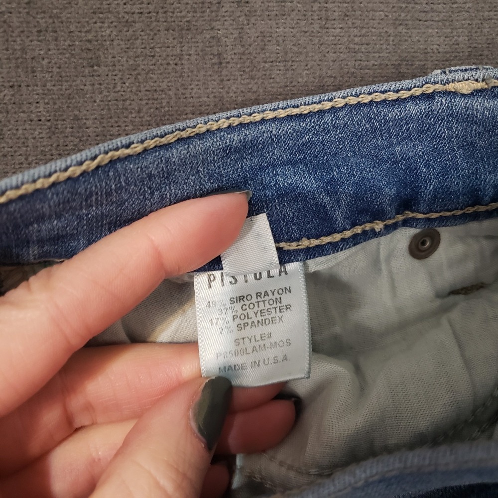 Pistola Jeans Womens Size 27 Mid Rise‎ Skinny - Picture 9 of 10